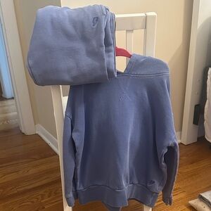 Blue Hoodie and Sweatpants Set
